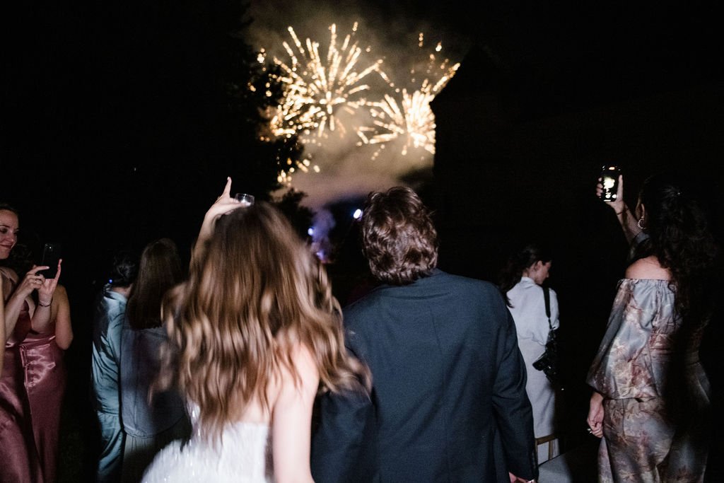 Feux d'artifice lors d'un événement d'entreprise