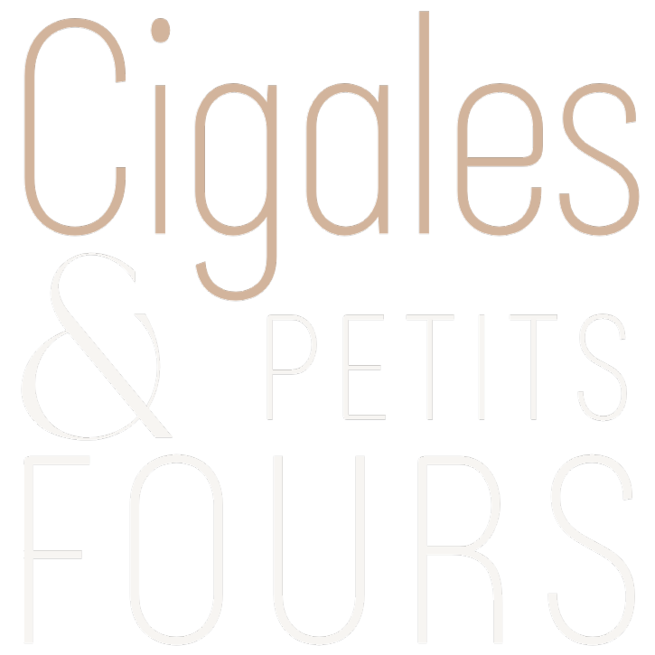 Logo Cigales & Petits Fours, wedding planner en Provence, organisation de mariages et prestations de scénographie élégante